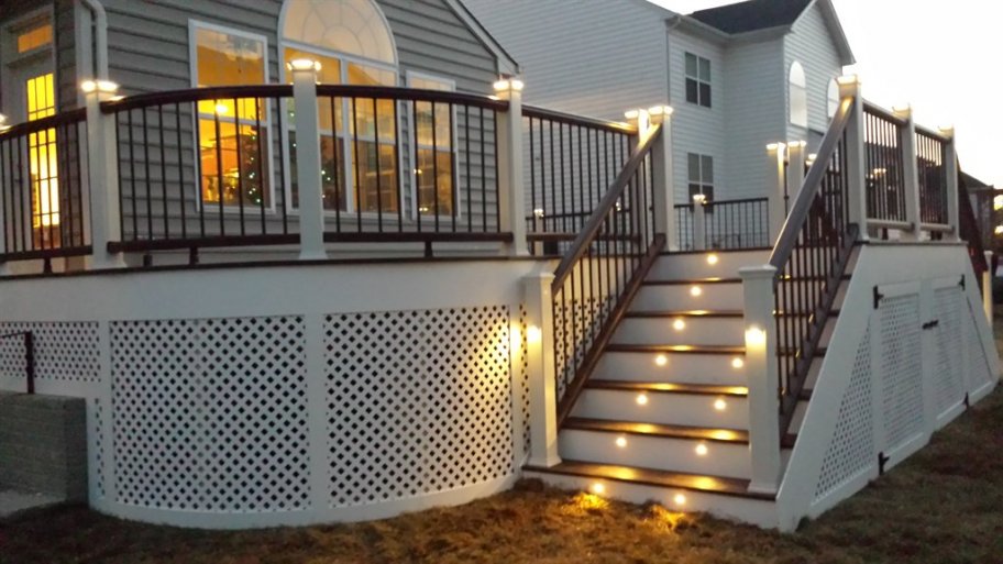 an elevated deck